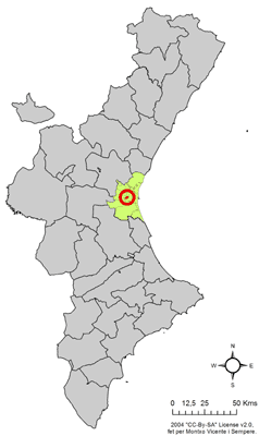 File:Localització de Xirivella respecte del País Valencià.png