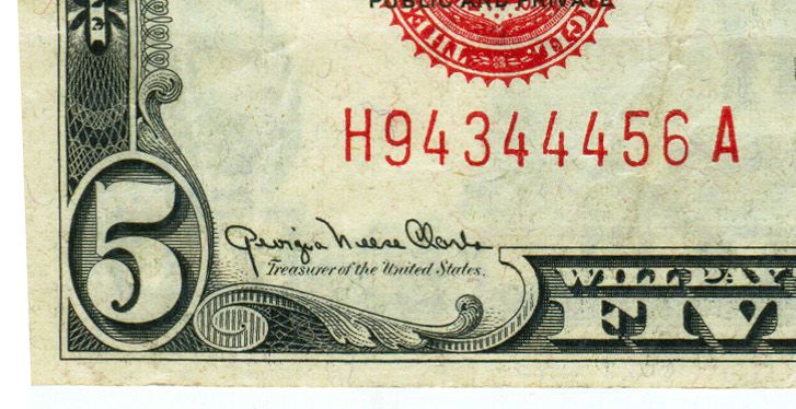 File:Serial number on five dollar bill.jpg