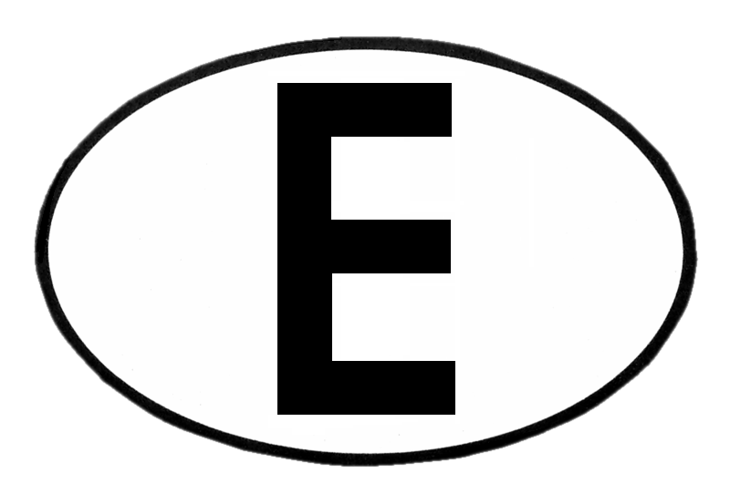 File:E international vehicle registration oval.png