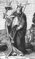 Saint Boniface from "Little Pictorial Lives of the Saints"