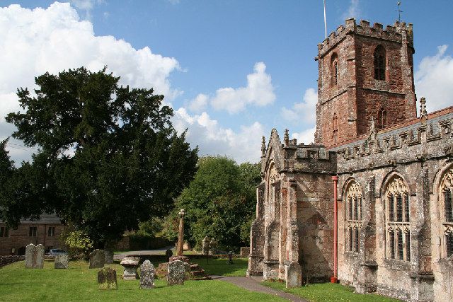 File:Crowcombe church and cross.jpg