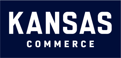 File:Kansas Commerce text logo on blue.png