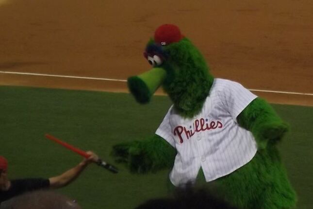 File:Phillie Phanatic participates in Star Wars Night.JPG