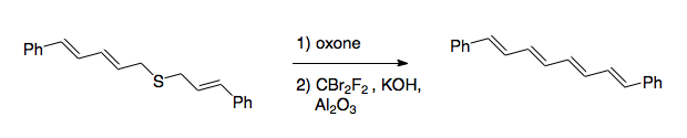 File:Ramberg-Backlund Reaction synthesis of 1,8-diphenyl-1,3,5,7-octatetraene.png