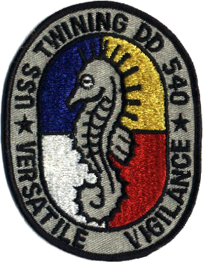 File:USS Twining (DD-540) patch c1965.png