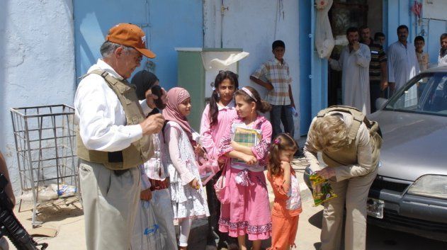 File:Congressional delegation meets children in Hadithah, Iraq.jpg