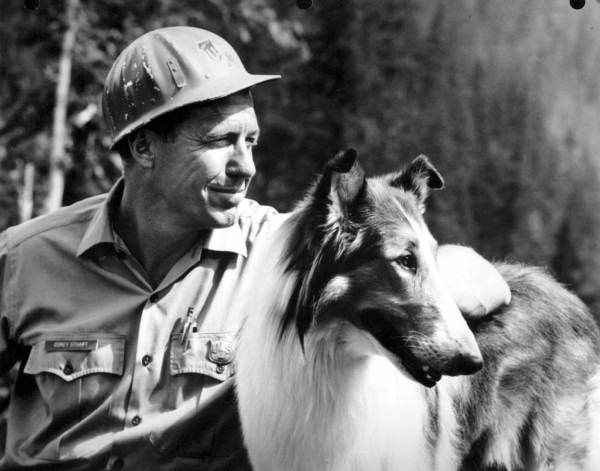 File:Lassie with actor Robert Bray.jpg