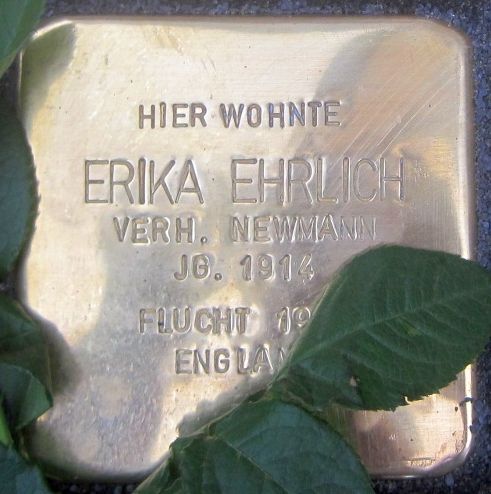 File:Cuxhaven Stolperstein Erika Ehrlich.jpg