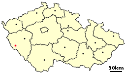 File:Location of Czech city Domazlice.png