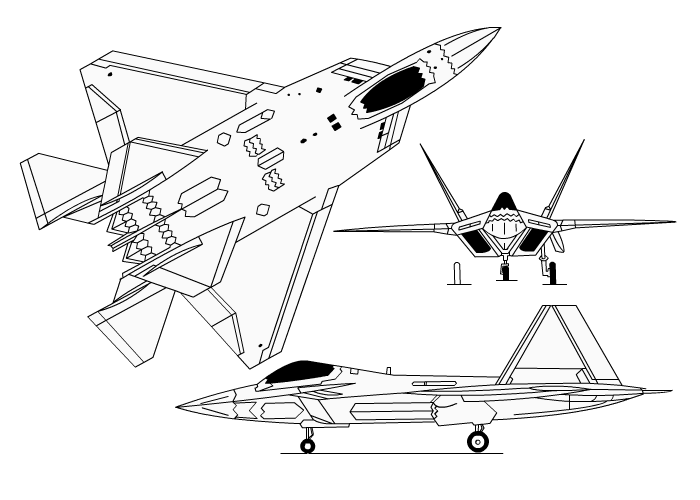 File:YF-22 Lightning II "Rzuty" outline drawing.png