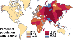 Multicolored world map