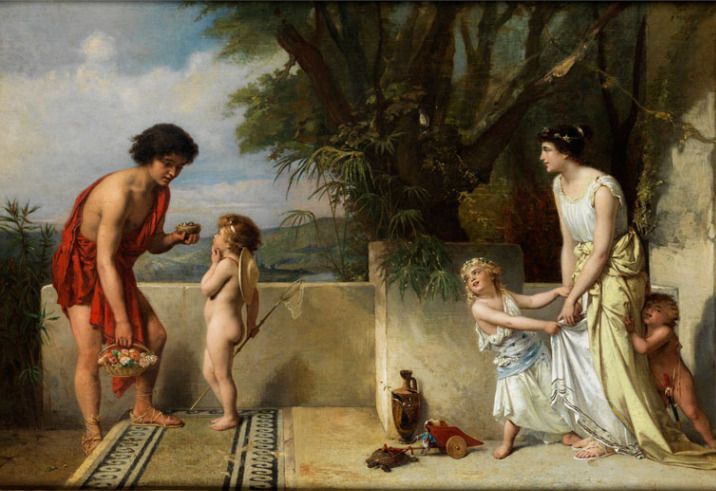 File:Joseph Coomans - The visit.jpeg