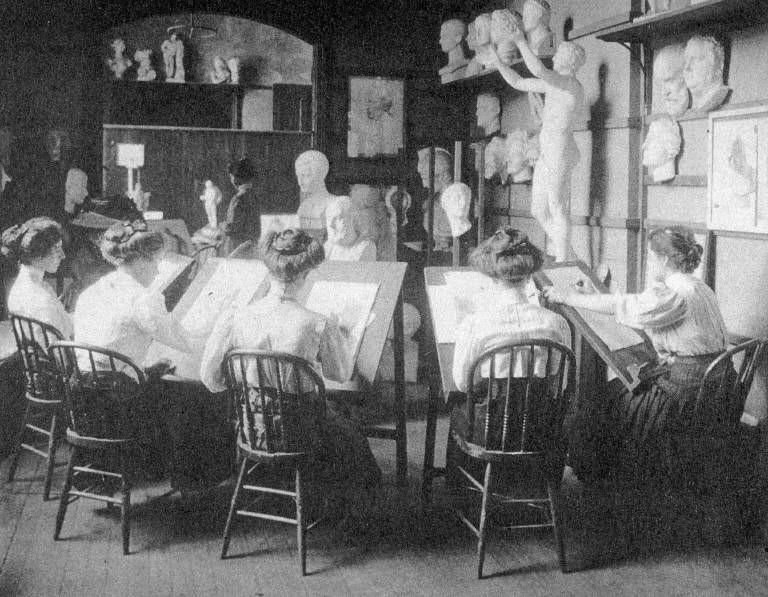 File:Yale School of Fine Arts women students.jpg