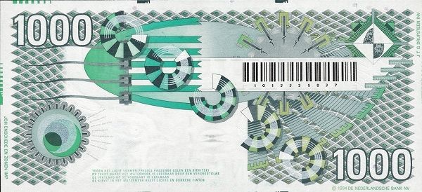 File:1.000 Gulden (1994) - Rückseite.jpg