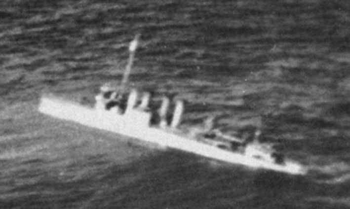 File:Clemson-class destroyer sinking c1942.jpg