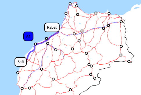 File:Morocco A1 road map.png