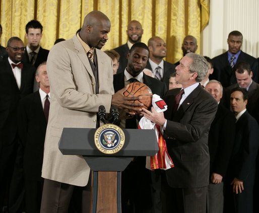 File:Shaq gives ball to Bush 2007.jpg