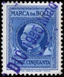 File:Italian revenue stamp used 1935.jpg