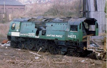 File:34073 at Woodhams' scrapyard.jpg