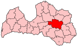 Location of Madona district