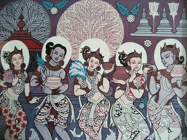 File:Bagan era painting of Thingyan.jpg