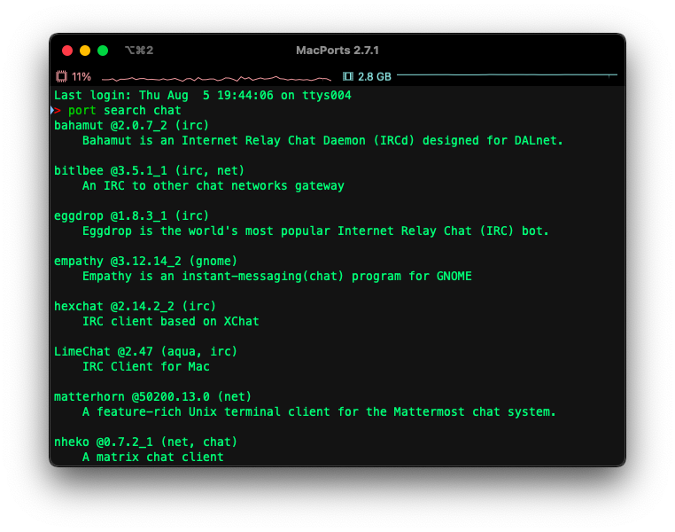 File:MacPorts 2.7.1 in iTerm2 on macOS.png