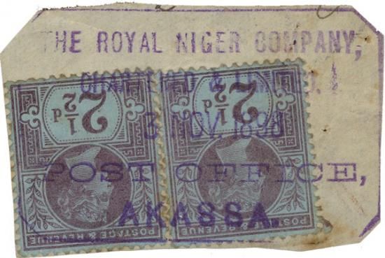 File:British stamps used at Akassa.jpg