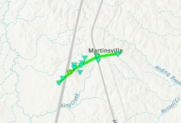 File:2024 Martinsville, MS EF1 prelim path.png