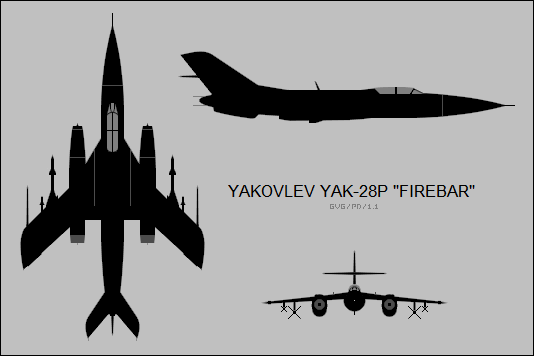 File:Yakovlev Yak-28P three-view silhouette.png