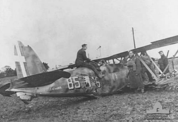 File:Crashed Fiat CR42 near Lowestoft 1940.jpg