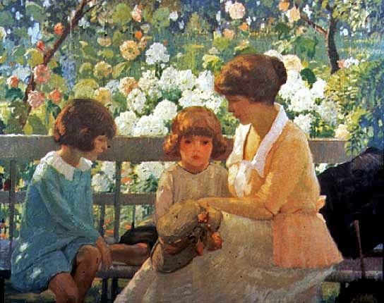 File:The Garden Bench,1920, by Rae Sloan Bredin.jpg