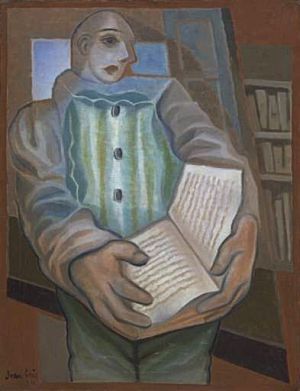 File:Juan Gris - Pierrot with Book.jpg