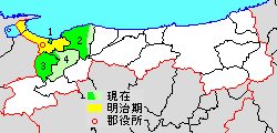 File:Map Saihaku District, Tottori en.png