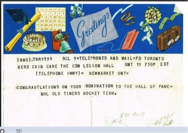 File:Telegram to Herb Cain about the HHoF.jpg