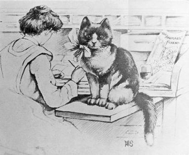 File:Illustration from the Animals Friend Cat Book.jpg