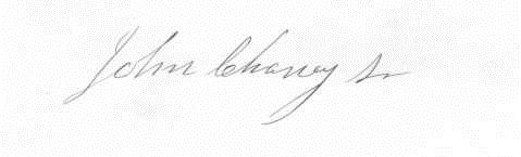 File:John Chaney (congressman) signature.jpg