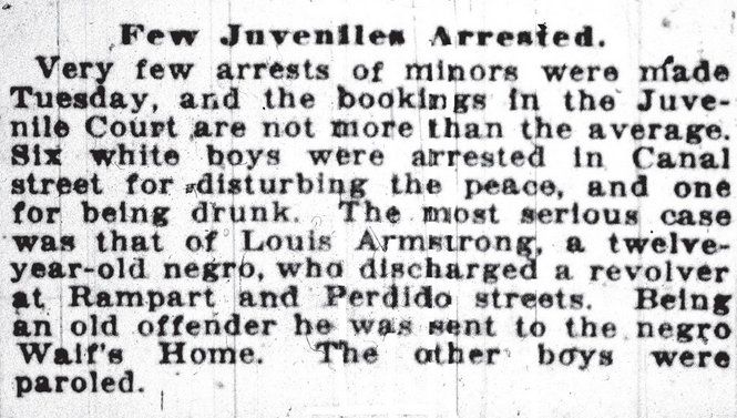 File:Louis Armstrong Arrest 2 Jan 1913 Times-Democrat.jpg