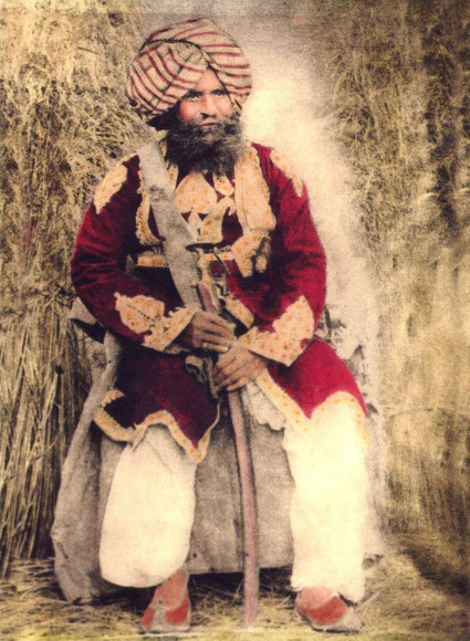 File:Sardar Samad Khan Afridi (circa late 1800s).png