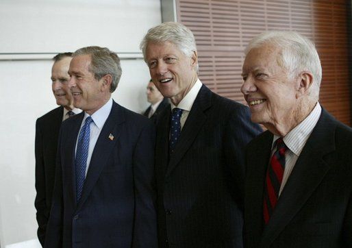 File:Four United States presidents, 1994.jpg