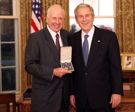 File:George Bush with Samuel Heyman.jpg