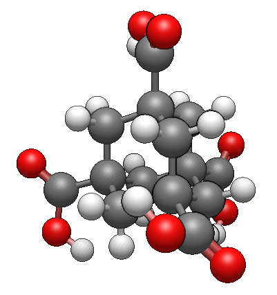 File:Adamantane-1357-tetracarboxylic acid ball and stick.png