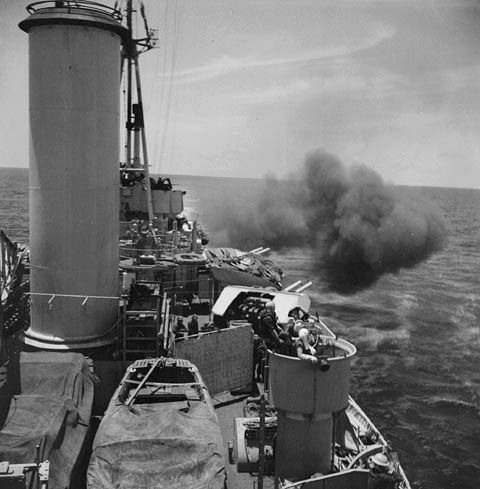 File:Bombardment by HMCS UGANDA.jpg