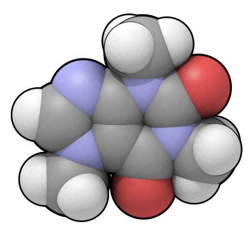 File:Caffeine-3D-QuteMol.png