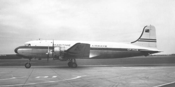 File:DC-4 CF-MCB Maritime Central MAN 1956.jpg