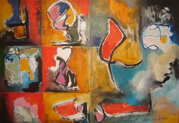 File:Remember about music1987 Oil on Paper 62cmx86cm.jpg