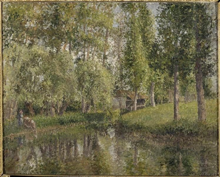 File:Pissarro - Le lavoir de Bazincourt, 1900.jpg