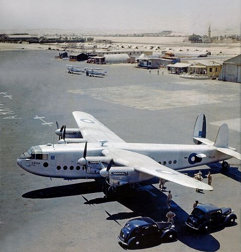 File:Avro York, Almaza, Cairo 1946. Flickr.jpg