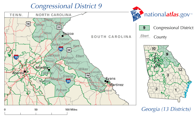 File:Georgia's 9th District Map, 2002-2005.png