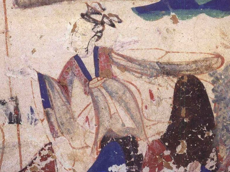 File:Fresco of a Young Girl, Western Wei.jpg