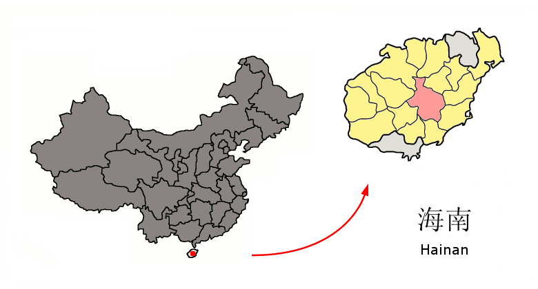 File:Location of Qiongzhong within Hainan (China).png